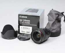 CANON EF 24MM F/1.4L ll USM COM TAMPA ESTOJO E CAIXA VIDRO LIMPO FUNCIONA MUITO LIMPO comprar usado  Enviando para Brazil