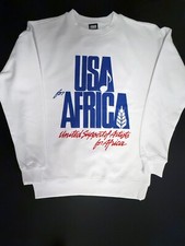 Premium USA for Africa Sweatshirt "We are the World" Size M comprar usado  Enviando para Brazil