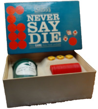 Jogo de dados Never Say Die vintage Parker Brothers década de 1960 mal tocado comprar usado  Enviando para Brazil