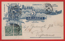 Cartolina commerciale borgoman usato  Bologna