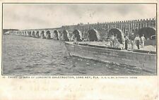 Usado, 1908 3 estágios de construção de concreto chave longa cartão postal FL escasso FEC Rwy. conjunto comprar usado  Enviando para Brazil