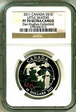 2011 Canadá S$10 Little Skaters Colorido NGC PF70 Ultra Cameo Caixa Perfeita Certificado de autenticidade OGP comprar usado  Enviando para Brazil