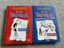 LOTE DE2 LIVRO DIARIO DE UM BANANA EM PORTUGUES DO BRASIL VOL 1-2 JEFF KINNEY comprar usado  Enviando para Brazil