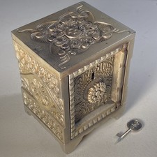 Cofre antigo J&E Stevens combinação chave nº 45 Treasure Bank c 1897 com chave comprar usado  Enviando para Brazil