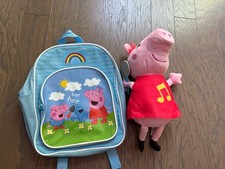 Lote de mochila pequena Peppa pig George Peppa Garden cantando peppa pig pelúcia  comprar usado  Enviando para Brazil