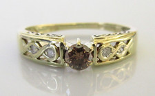 Gold diamond ring for sale  LONDON