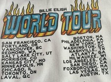 Billie eilish tour for sale  Walls
