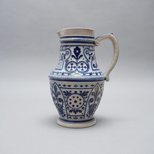 Jarra de Cerveza Grés Antiguo Um 1900 Gris Azulado Handgeritzt Sinnspruch S. S. comprar usado  Enviando para Brazil