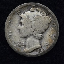 1916 mercury silver for sale  Oostburg