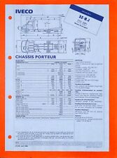IVECO / FICHE TECHNIQUE / DAILY 35 - 8 . 1 / CHASSIS PORTEUR de 1989, usado comprar usado  Enviando para Brazil