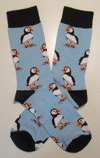 Blue puffin socks for sale  UCKFIELD