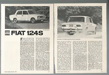 1970 FIAT 124S Road Test, Canadense, Fiat sedan, usado comprar usado  Enviando para Brazil