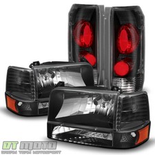 Faróis Ford F150 F250 F350 Bronco preto 1992-1996 + sinal de para-choque + lanternas traseiras comprar usado  Enviando para Brazil