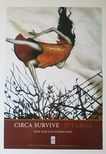 Pôster promocional Circa Survive Juturna 2007 On Letting Go Blue Sky Noise 13x19 RARO comprar usado  Enviando para Brazil