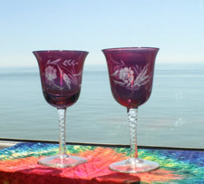 Vintage czech cranberry for sale  ST. LEONARDS-ON-SEA