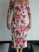 Damen kleid rosenmuster gebraucht kaufen  Mehlbach