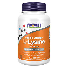 NOW FOODS L-Lisina, Força Dupla 1000 mg - 100 Comprimidos comprar usado  Enviando para Brazil