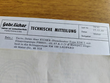 Eicher technische mitteilung gebraucht kaufen  Spraitbach