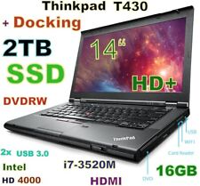 Usado, Docking Lenovo Thinkpad T430 i7-2.9GHz FAST 2TB SSD 16GB 14" HD+ DVDRW comprar usado  Enviando para Brazil