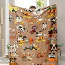 Usado, Cobertor de lã tema Halloween Mickey e amigos, cobertor Disney melhor presente comprar usado  Enviando para Brazil