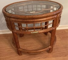 Oval rattan glass for sale  Melbourne