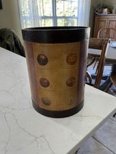 Taco de golfe bola mesa escritório cesta de lixo madeira lata de lixo 11” x 8 1-2”, usado comprar usado  Enviando para Brazil