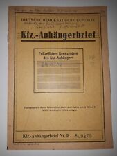 Fahrzeugbrief kfz anhängerbri gebraucht kaufen  Mühlberg