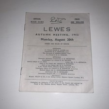 Lewes horseracing racecard for sale  ASHFORD