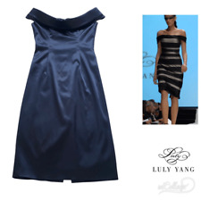 Vestido de Coquetel Luly Yang Excelente Estado Usado Formal Gravata Preta Elegante Gala Martini Crescendo XS, usado comprar usado  Enviando para Brazil