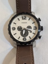 Cronógrafo masculino Fossil Nate couro marrom JR1390, usado comprar usado Cronógrafo masculino Fossil Nate couro marrom JR1390, usado comprar usado  Enviando para Brazil