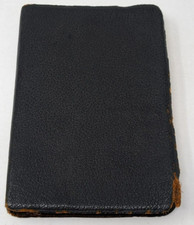 Vintage Oxford Bible Vest Pocket Onyx 16mo Print Leather 237X 0237X 1915 Antique, usado comprar usado  Enviando para Brazil