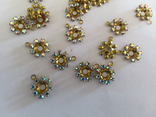 30 Swarovski círculo de strass gotas de 1 laço 12 mm ab/latão de cristal. comprar usado  Enviando para Brazil