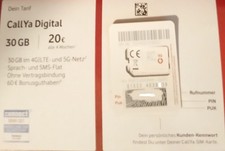 Callya prepaid karte gebraucht kaufen  Aachen