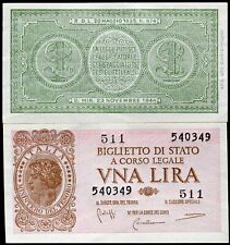 Italy 1944 lire for sale  Oceanside