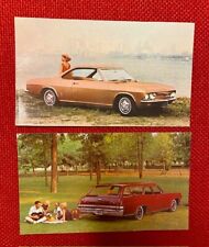 Cartão postal 1965 Chevy Corvair Corsa e Stanton Wagon original Chevy/GM concessionária, usado comprar usado  Enviando para Brazil