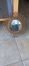 Ancien miroir rotin d'occasion  Saultain