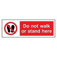 Placa ou adesivo Do Not Walk or Stand Here | GENE0035 comprar usado  Enviando para Brazil