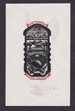 Exlibris Gianni Mantero Militar Guerra Italia Placa De Libro Italo Zetti 1940, usado comprar usado  Enviando para Brazil