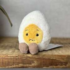 Usado, Ovo cozido confuso Jellycat - Brinquedo macio de ovo com pernas aposentado raro colecionável comprar usado  Enviando para Brazil