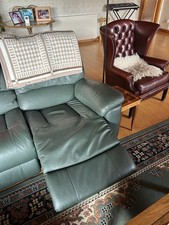 Green leather reclining for sale Green leather reclining for sale  GOREBRIDGE