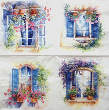 Servietten mediterrane fenster gebraucht kaufen  Frankfurt am Main