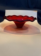 Usado, Red Glass Bowl Flower Shape 12  comprar usado Usado, Red Glass Bowl Flower Shape 12  comprar usado  Enviando para Brazil