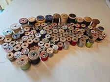 Lote de 90 + hilos de carrete de madera Clarks Brainard de colección segunda mano  Embacar hacia Mexico