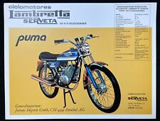 Lambretta serveta puma for sale  WESTON-SUPER-MARE