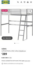 Ikea svarta loft for sale  TROWBRIDGE