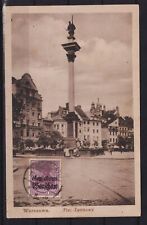AH791) AK Pocztówka Polska Warszawa Plac Zamkowy na sprzedaż  Wysyłka do Poland