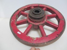 Raios de roda de vagão de madeira antigo carrinho de alça de ferro carvalho vitoriano madeira antiga 18" comprar usado  Enviando para Brazil