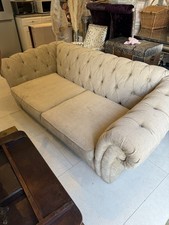 Chesterfield leather sofa for sale  LONDON