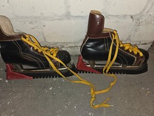 Schlittschuhe ldtimer leder gebraucht kaufen  Düsseldorf