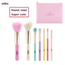Usado, Kit de pincéis de maquiagem 7 peças conjunto com bolsa de pincéis linda cor pastel odbo comprar usado  Enviando para Brazil